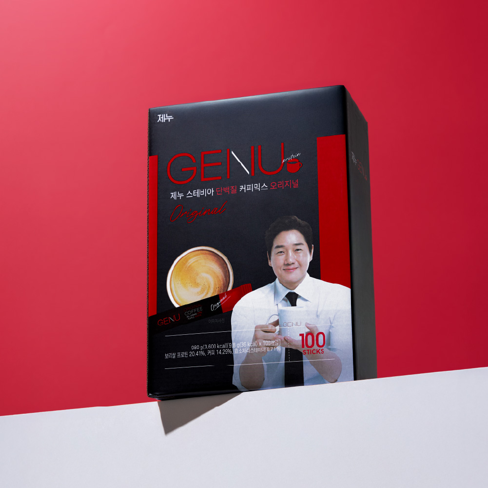 제누 스테비아 단백질 커피믹스 9.8g 유지태커피 오리지널, 100개입, 1개