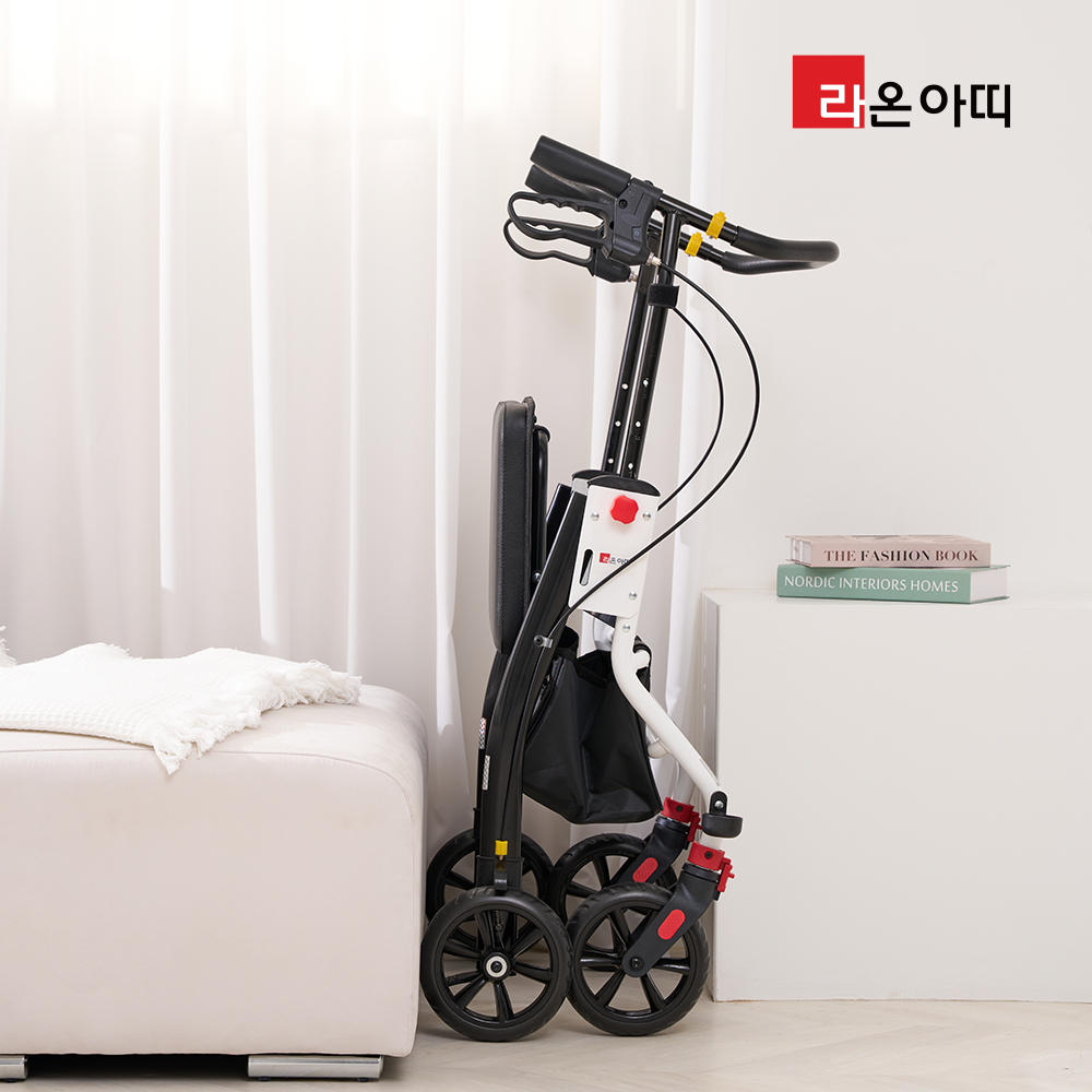 라온아띠 성인용보행기 직립형 KCS-730 고정 보관이 편리한 노인용 어르신 보행보조차 - 상세 이미지 5