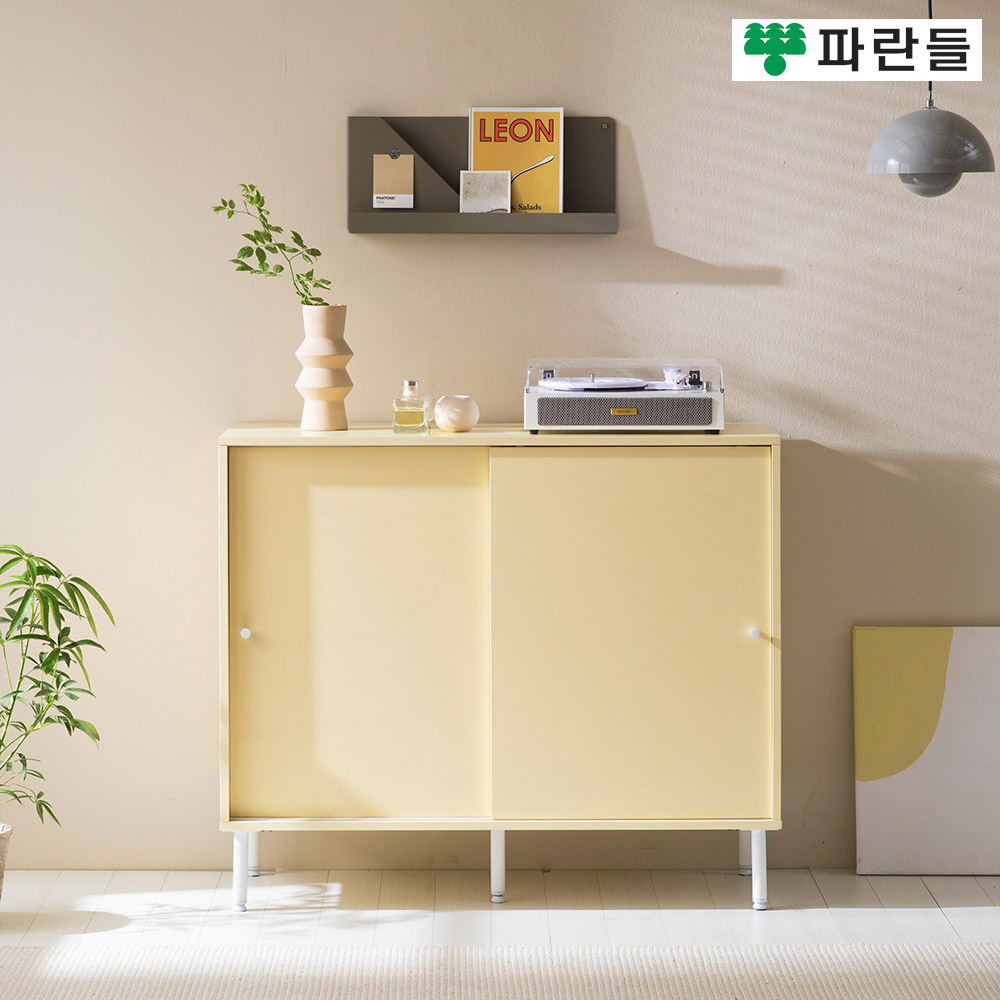 파란들가구 높은다리 1000 미닫이 도어수납장 다용도수납장 - 상품 이미지