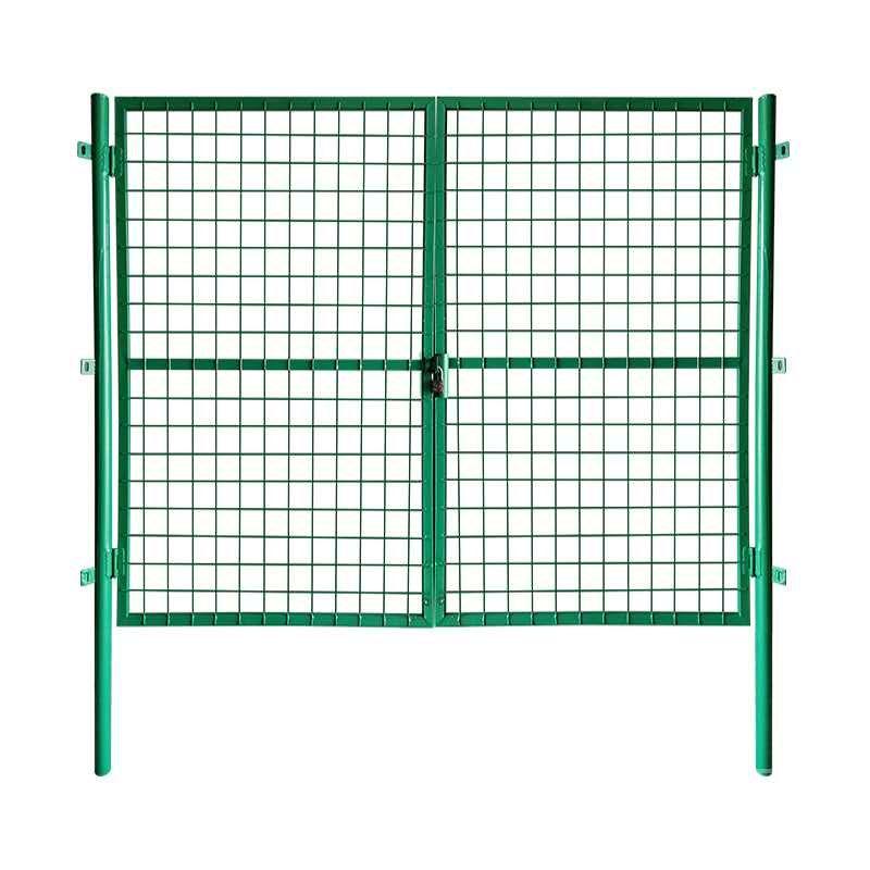 메쉬 휀스 대문 울타리 담장 철문 전원주택 철조망 사각 기둥 1.2x2m 이중 문 - 상품 이미지