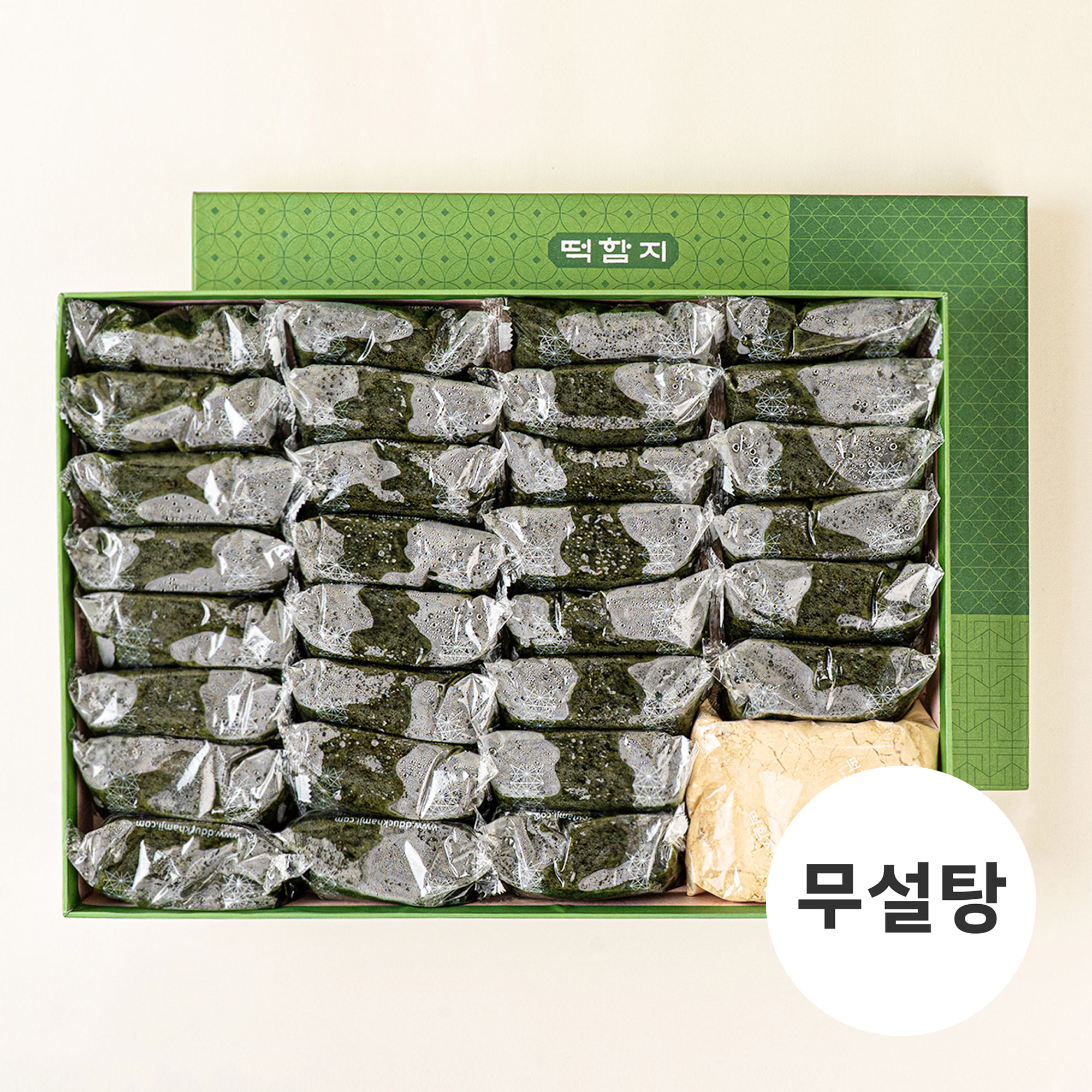 떡함지 무설탕 쑥떡 쑥인절미 30개 - 메인 이미지