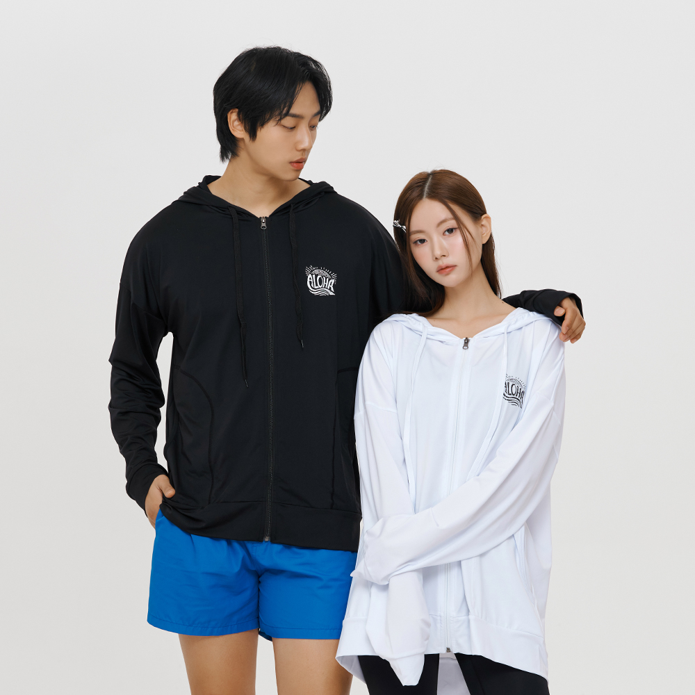 남자 여성 래쉬가드 제이드 빅사이즈 긴팔 루즈핏 커플 비치웨어 상품 이미지