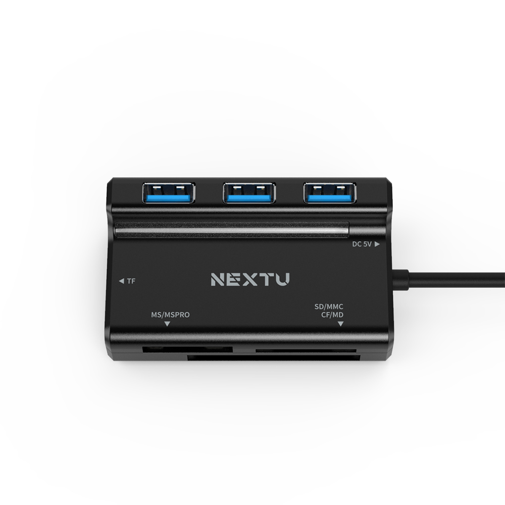 넥스트유 USB3.0 3포트 카드 리더 콤보 USB 허브 멀티 어댑터 513OTG - 상세 이미지 3