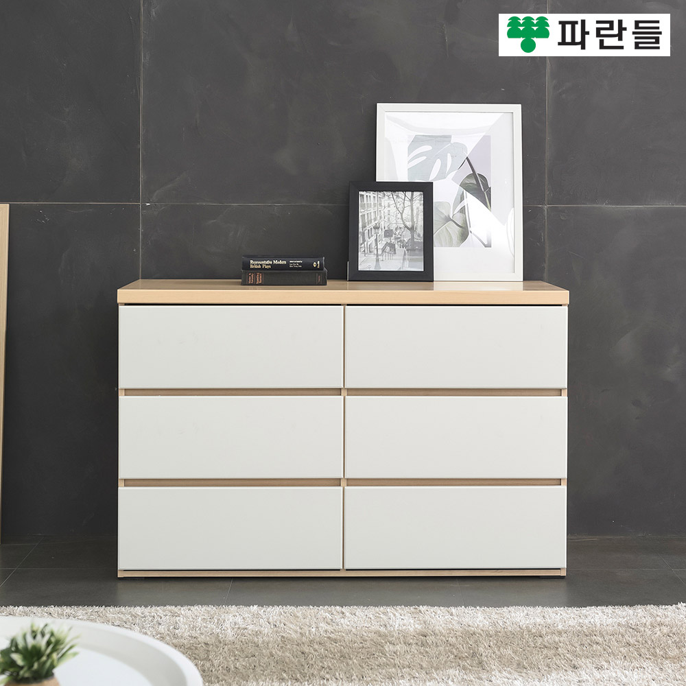 파란들가구 1200 속깊은 2칸 3단서랍장 광폭서랍장 서랍옷장 - 상품 이미지
