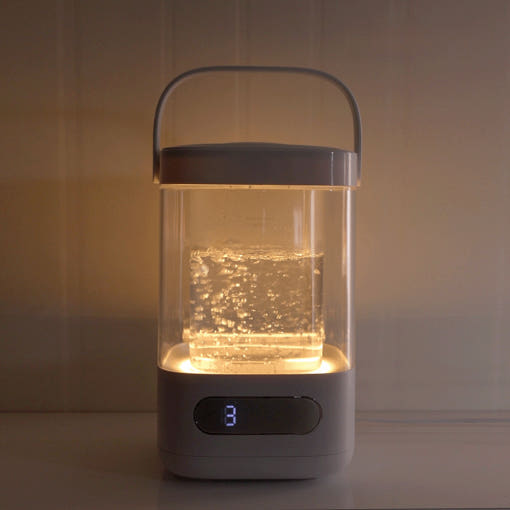 홈바이홈 포그미 물멍 가습기 가열식 간편세척 저전력 대용량 살균 열풍 건조 세척