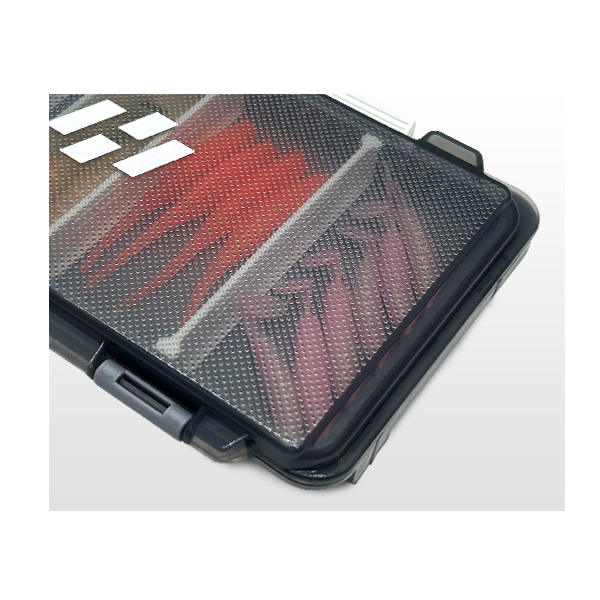 해동조구 컴팩트 케이스 웜 소품 지그헤드 태클박스 175x105x15mm, 블랙(HT-2529) - 상세 이미지 2