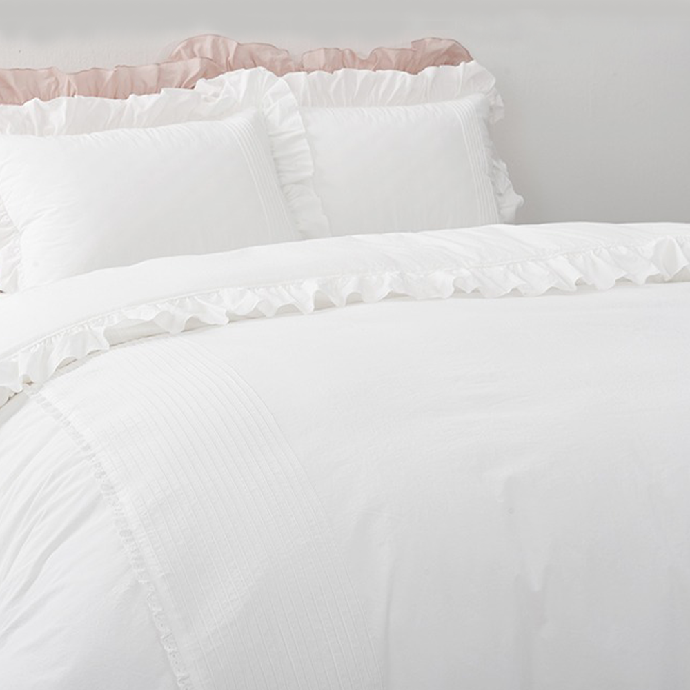 레노마홈 아델핀턱 먼지 없는 알러지 케어 고밀도면100 사계절 차렵이불 안단커버 이불