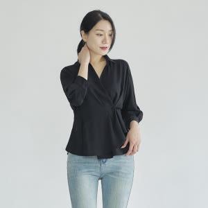 오피스룩블라우스 7부블라우스 [마랑] 착용 후기 | 사이즈/핏 총정리 - 상품 이미지 3
