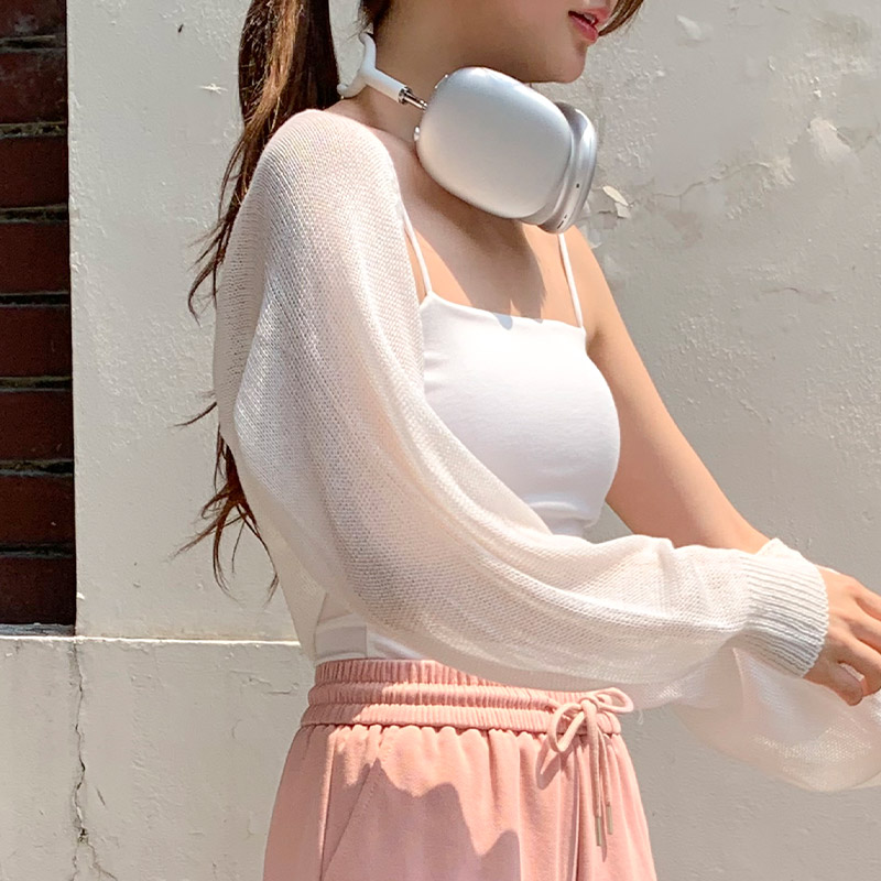 리샤 뱀부 썸머 숄 볼레로 니트 가디건 cd3406 - 상세 이미지 5