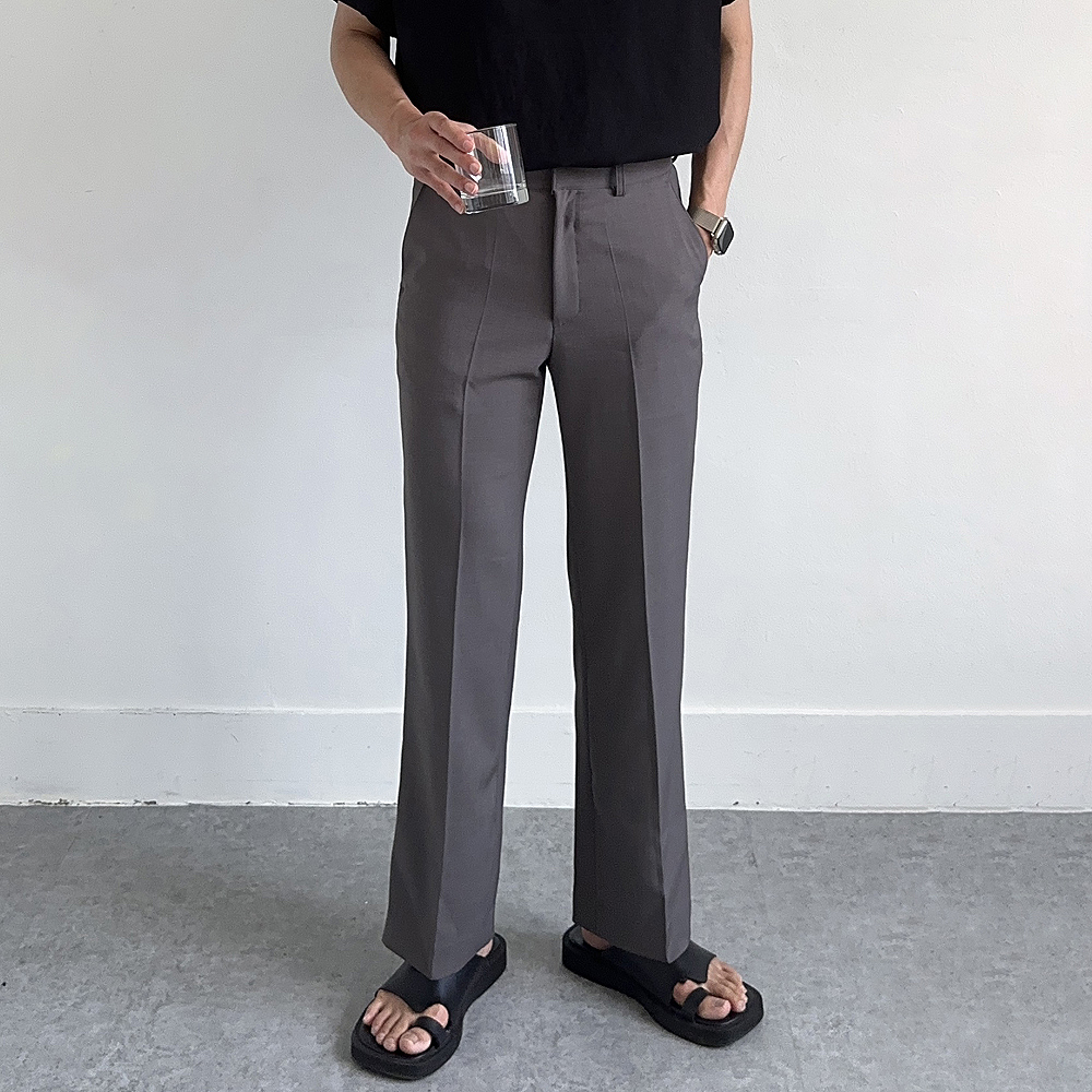 남자 슬랙스 일자핏 링클프리 스판 슬랙스 남자 여름바지 - 상품 이미지