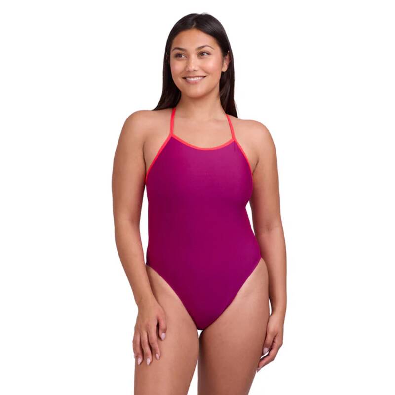 졸린 브랜든 드래곤 플룻 원피스 수영복 JOLYN Brandon 2 One Piece Swimsuit - Dragon Fruit/Strawberry - 메인 이미지