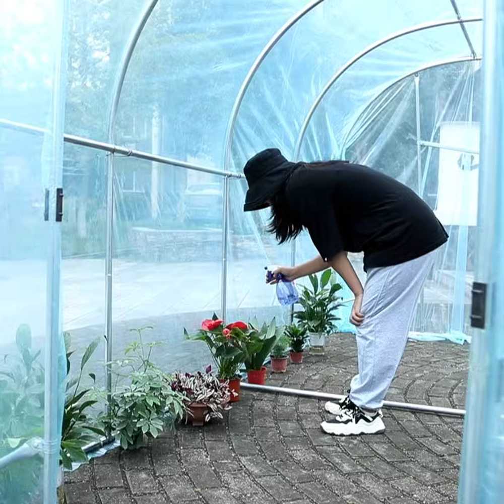 비닐하우스 터널 옥상 온실 창고 파이프 텃밭 부속 2x2x2m - 상세 이미지 4