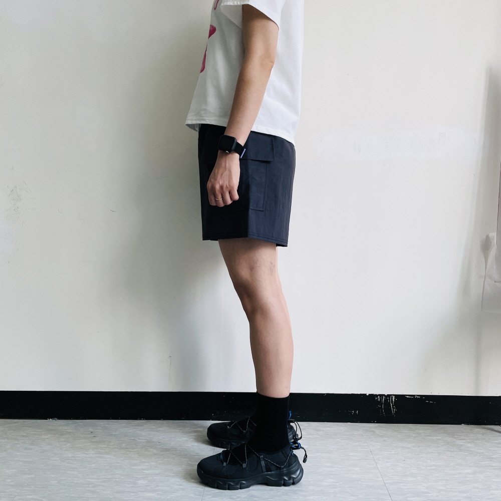 바스락반바지 여성카고반바지 시원한 밴딩 3부 팬츠 - 상세 이미지 4