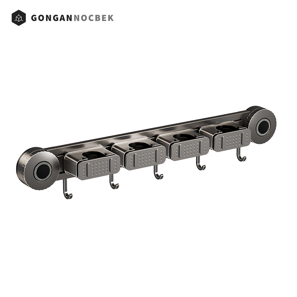 밀대 거치대 물걸레 청소 도구 용품 무타공 대걸레 걸이