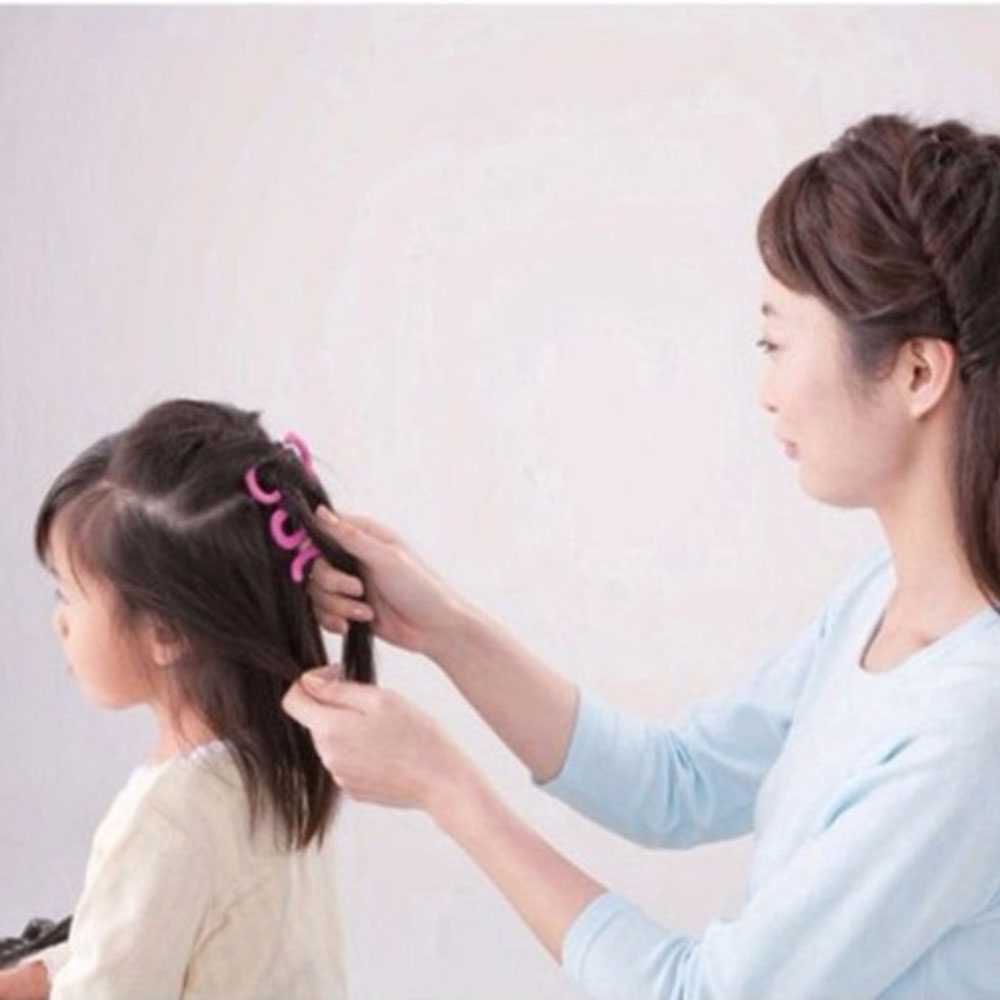 머리 땋기 가이드 벼머리 헬퍼 도우미 디스코머리 셀프 땋는 도구 - 상세 이미지 4