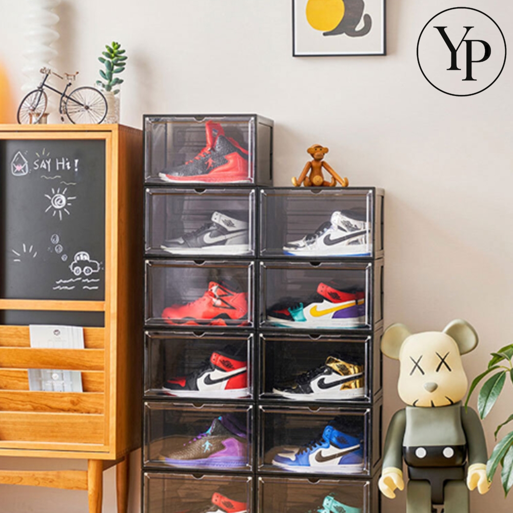 투명 신발 케이스 슈즈 정리 선반 구두 운동화 보관함 박스 간이 신발장