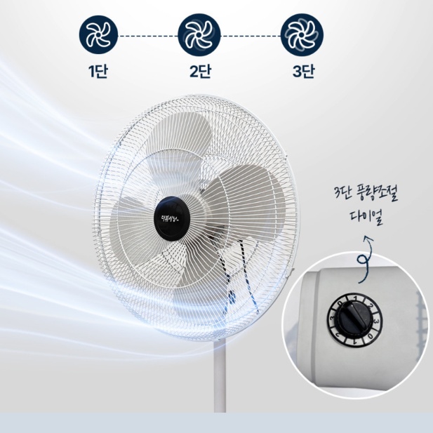 대형 선풍기 61cm 공장 농장 작업장 강풍기 공업용 산업용 선풍기 - 상세 이미지 5