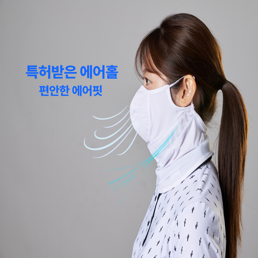 스포츠마스크 얼굴햇빛가리개 자외선차단 쿨링 남녀공용 골프 등산 여름용 이미지 6