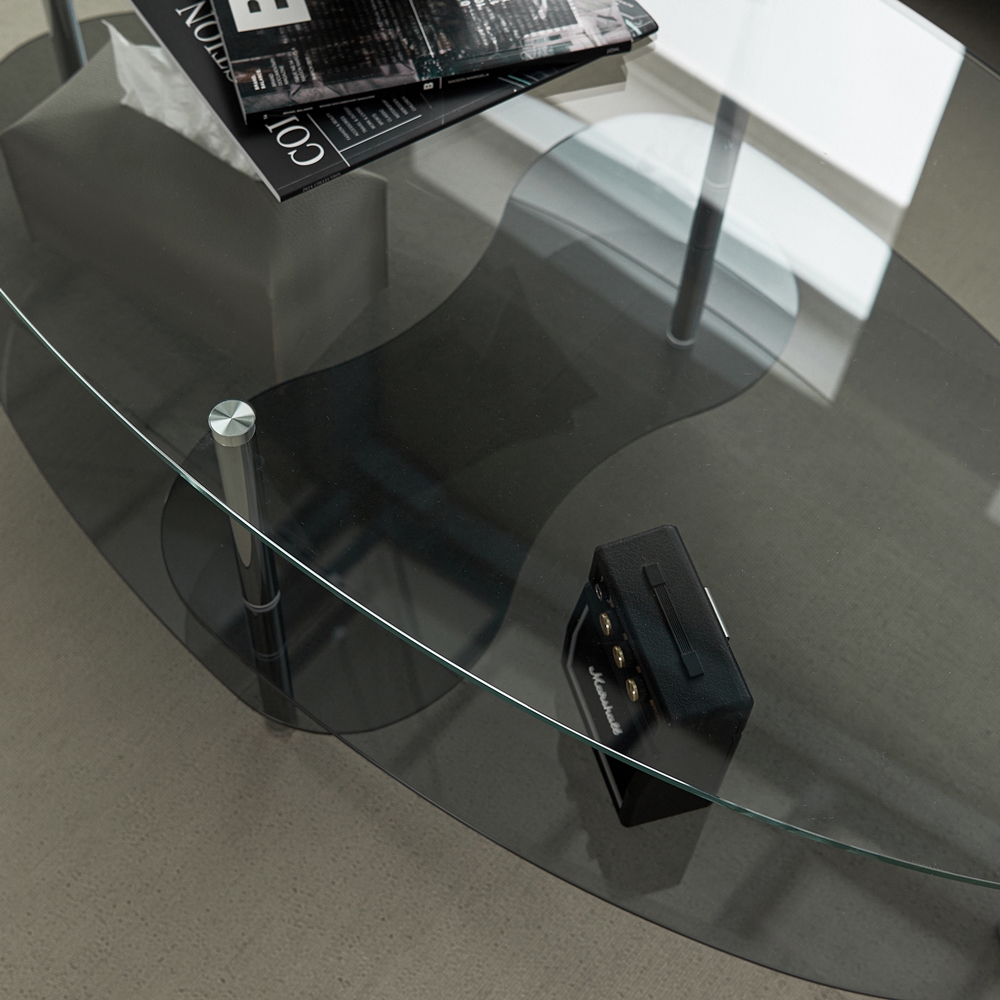 클라르 높은 소파 쇼파 좌식테이블 비정형 낮은 유리 티테이블