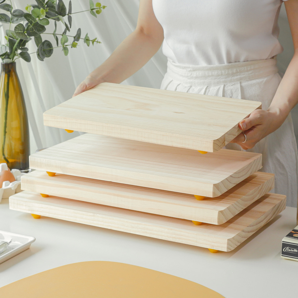 프리미엄 미끄럼방지 명품 위생 캠핑 우드 싱크대 원목도마 나무칼도마