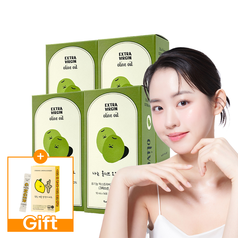 뚜띠프루티 나는 올리브오일이에오 유기농 엑스트라버진 올리브오일 스틱 140ml, 4개