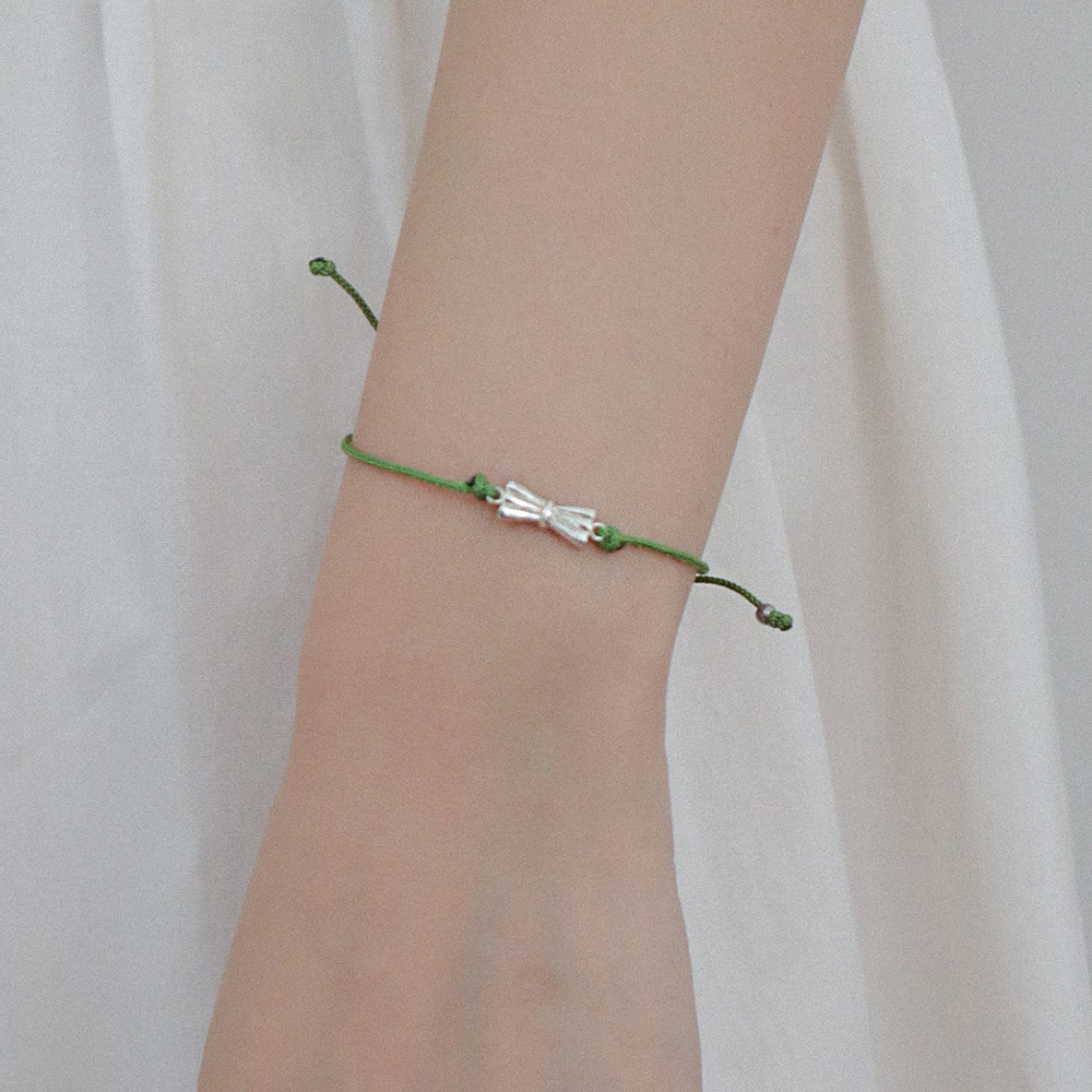 보우 스트링 끈팔찌 Bow String Bracelet - 상세 이미지 3