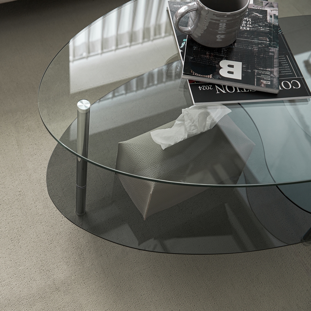 클라르 높은 소파 쇼파 좌식테이블 비정형 낮은 유리 티테이블