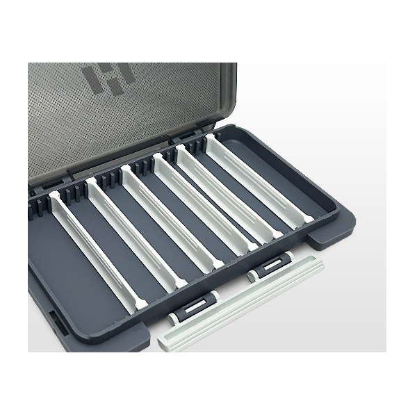 해동조구 컴팩트 케이스 웜 소품 지그헤드 태클박스 175x105x15mm, 블랙(HT-2529) - 상세 이미지 4
