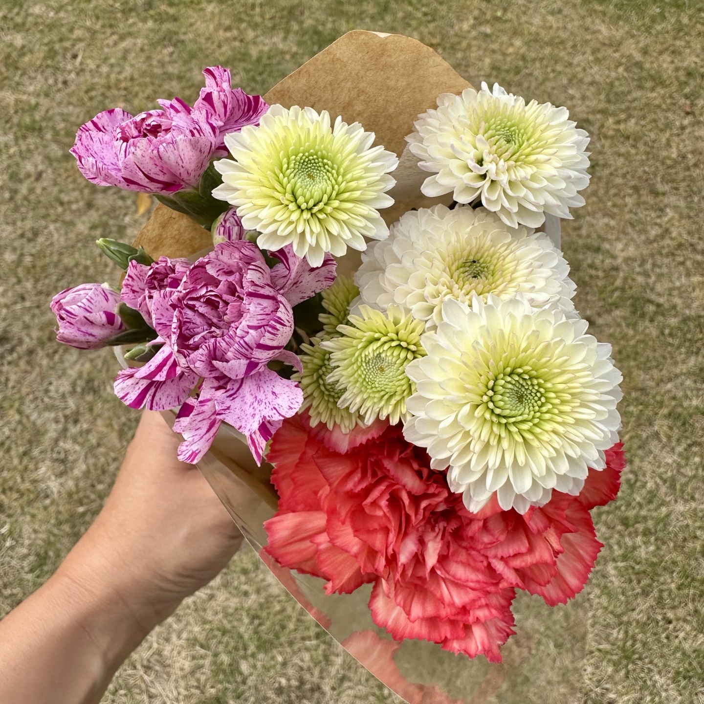 생화 크라프트 미니 꽃다발 졸업 단체 행사 꽃 생화택배 예약 꽃배달 희록플라워 이미지 6