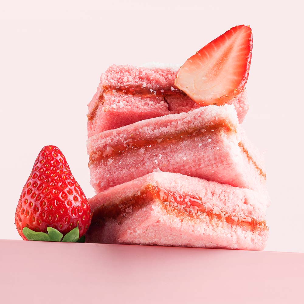 딸기 꿀설기 초코 블루베리 필링 아침 식사대용 간식 냉동떡 개별포장 떡 10개입