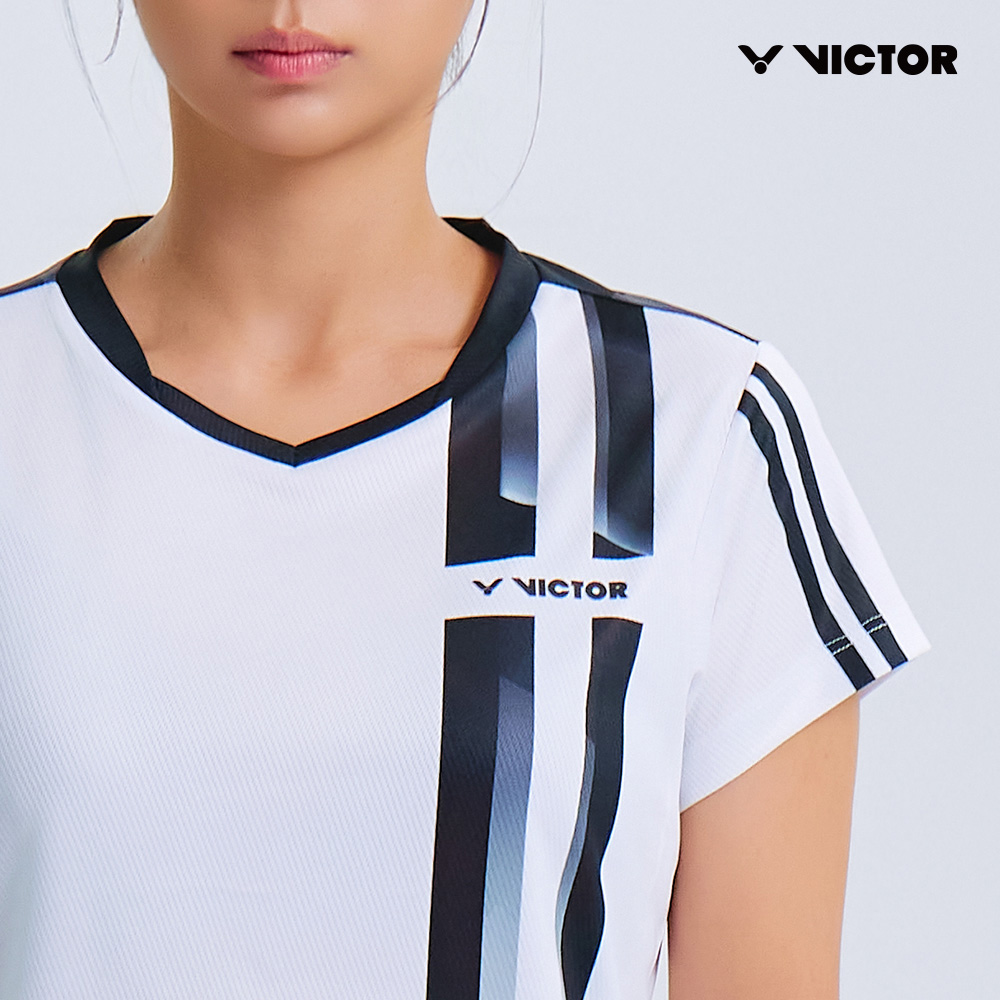 빅터 VICTOR Streamline Pro 반팔 티셔츠 여성용 25AGW003F 배드민턴 탁구 스쿼시 스포츠웨어 - 상세 이미지 5