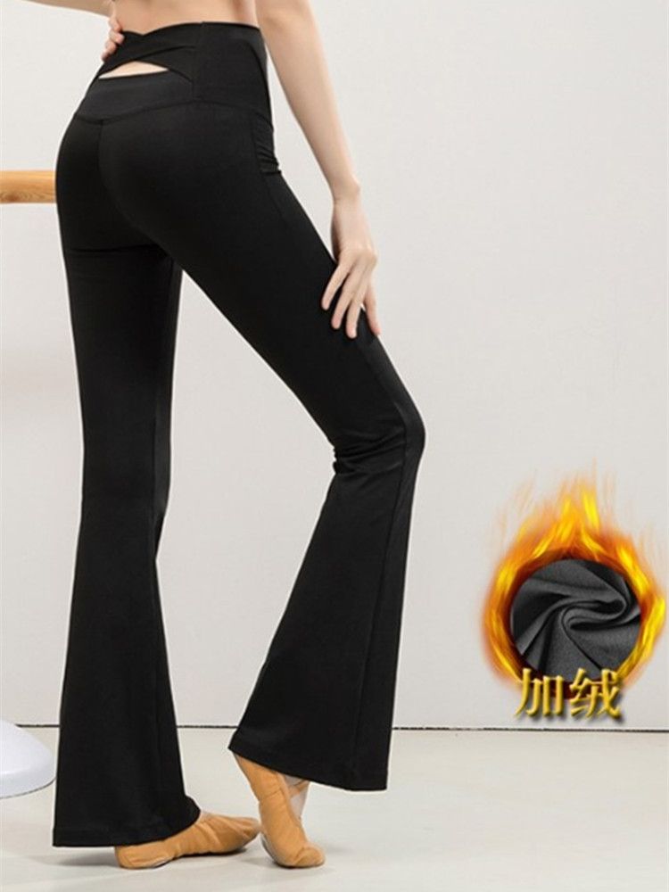 라인댄스복 바지 여름 나팔 부츠컷 줌바복 팬츠 스포츠 에어로빅복 요가복 - 상세 이미지 2