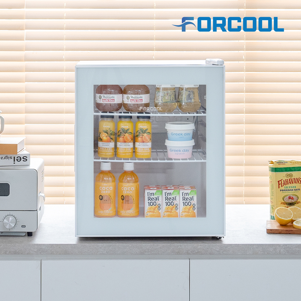 음료수냉장고 미니 쇼케이스 술 냉장고 음료 소형 냉장 가정용 술장고 KVC-90 슬림베젤도어