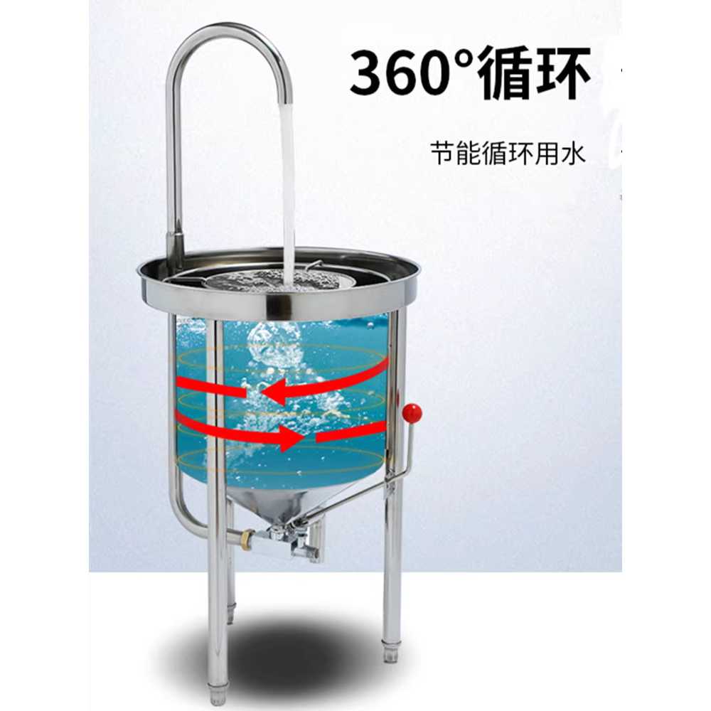 세미기 대형 급식실 쌀 전자동 업소용 대용량 고압 세척기 25KG - 상세 이미지 4