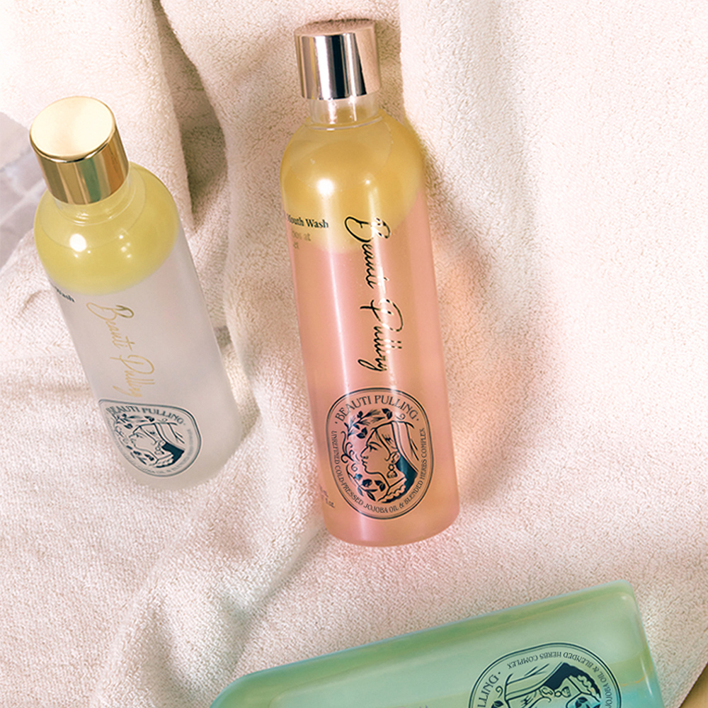 동국제약 뷰티풀링 오일가글 280ml 3종 3개 (에메랄드민트/파인포레스트/루이보스엣선셋) + 오일 가글컵 / 오일마우스워시 이미지 6
