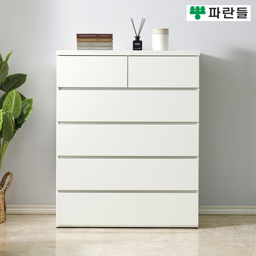 파란들가구 1000 속깊은 상2칸 5단서랍장 광폭서랍장 서랍옷장 - 메인 이미지