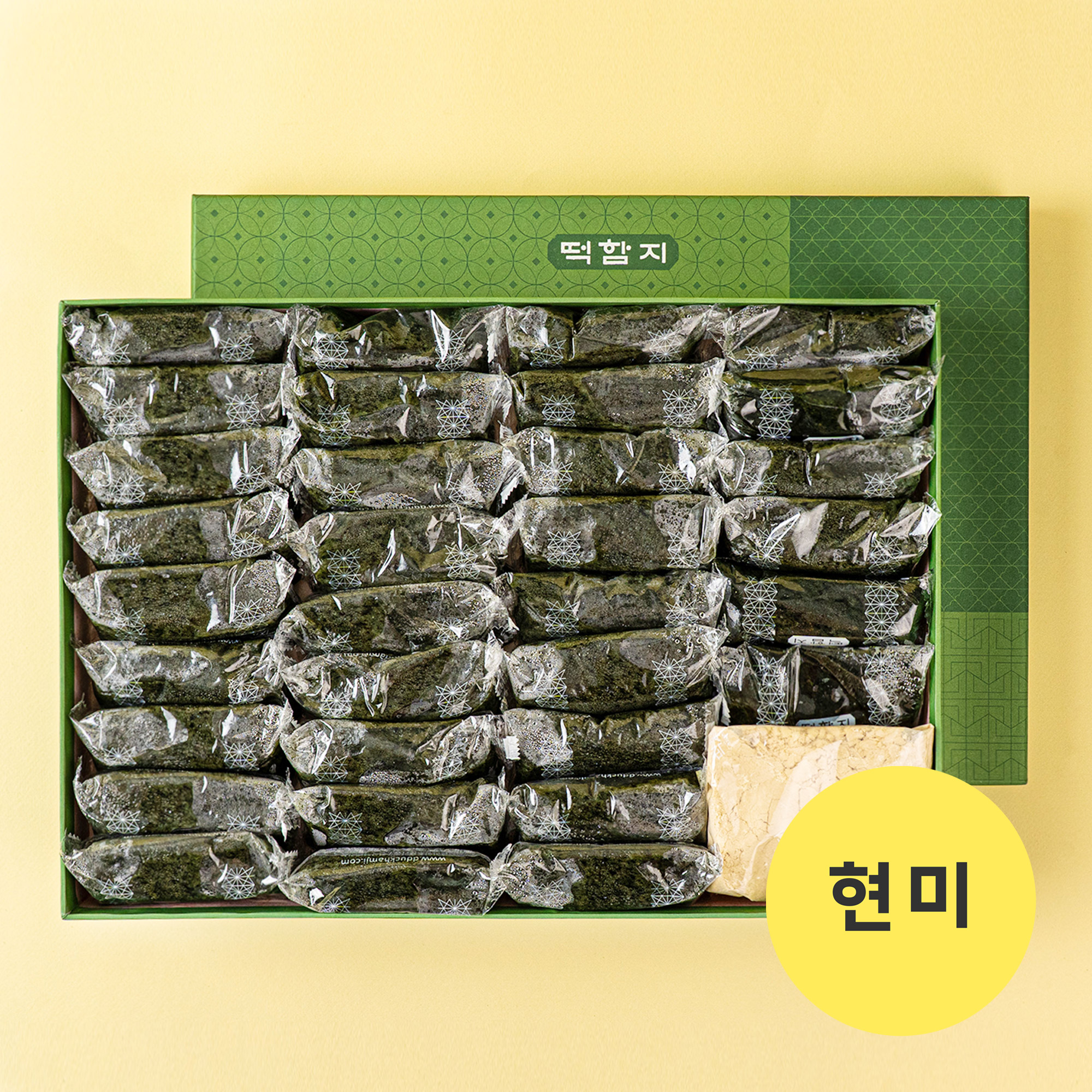 떡함지 현미쑥떡 현미쑥인절미 30개 - 상품 이미지