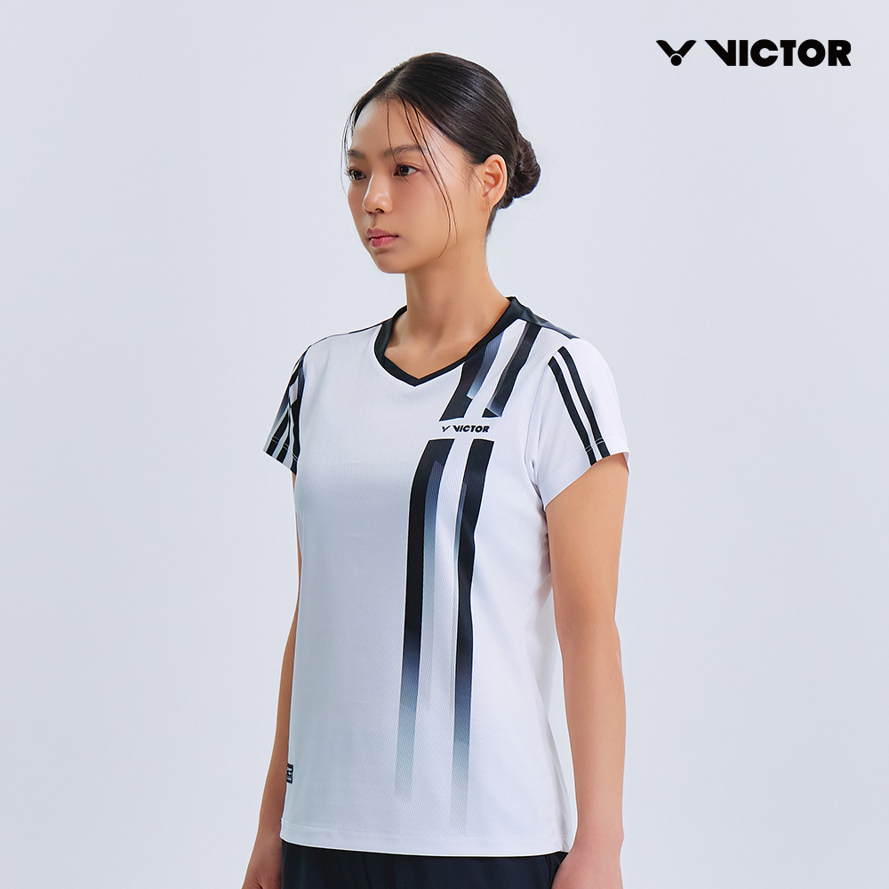 빅터 VICTOR Streamline Pro 반팔 티셔츠 여성용 25AGW003F 배드민턴 탁구 스쿼시 스포츠웨어 - 상세 이미지 3