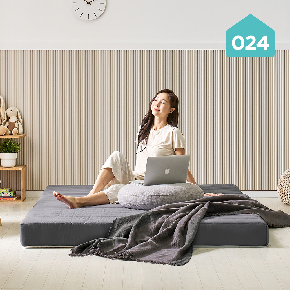 024홈 국민토퍼 3단 접이식 매트리스 단단한 손님용 토퍼 바닥 침대 8cm 멀티싱글 - 상세 이미지 5