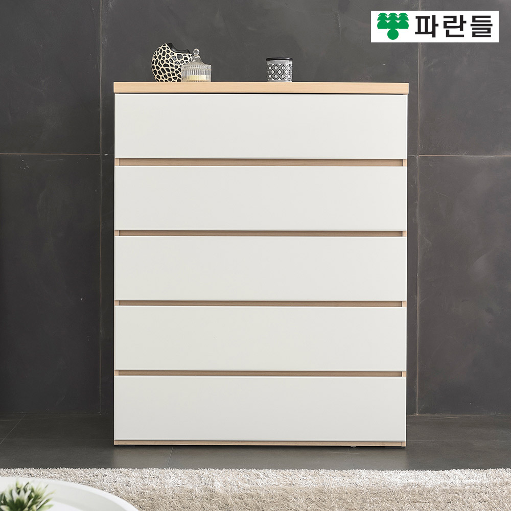 파란들가구 1000 속깊은 5단서랍장 1000 광폭서랍장  서랍옷장 - 상품 이미지