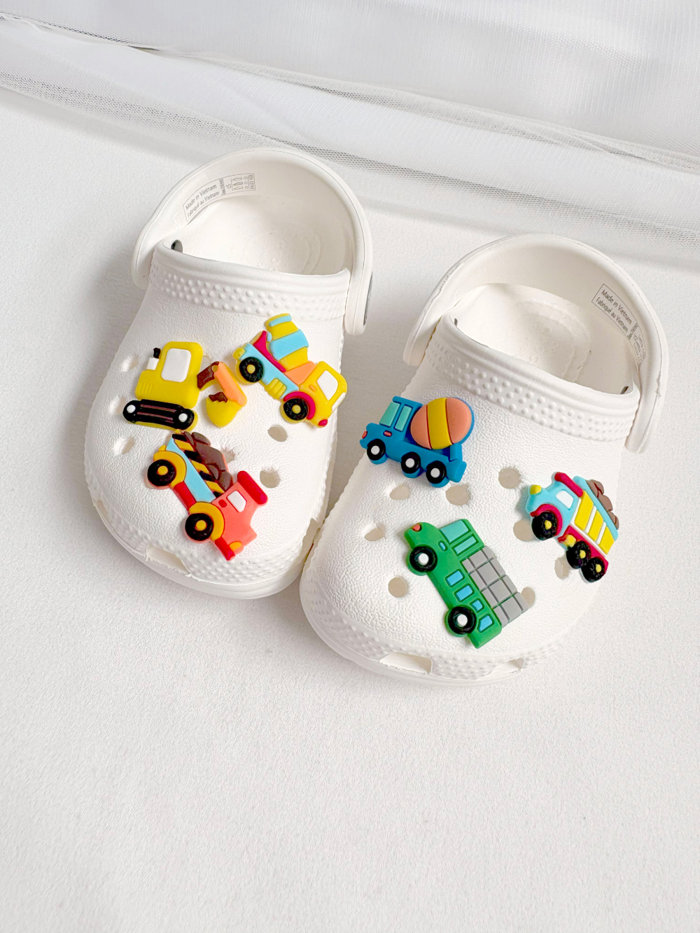 LED 지비츠 자동차 야광 공룡 자비츠 세트 남아 신발 지비추