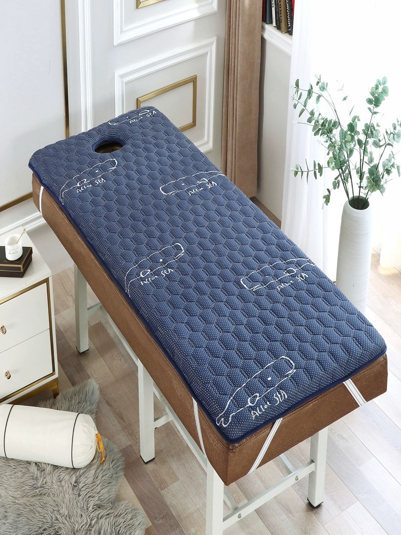 라텍스 마사지 매트 뷰티 메트리스 베드 괄사 접이식 보관 니트 딸기 3cm 라텍스 180x60 정사각형 구멍있음 - 상세 이미지 4