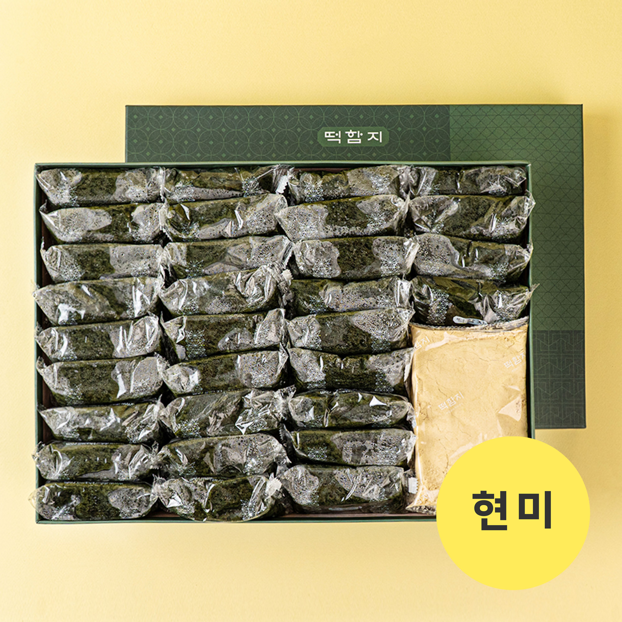 떡함지 현미쑥떡 현미쑥인절미 55개 - 상품 이미지