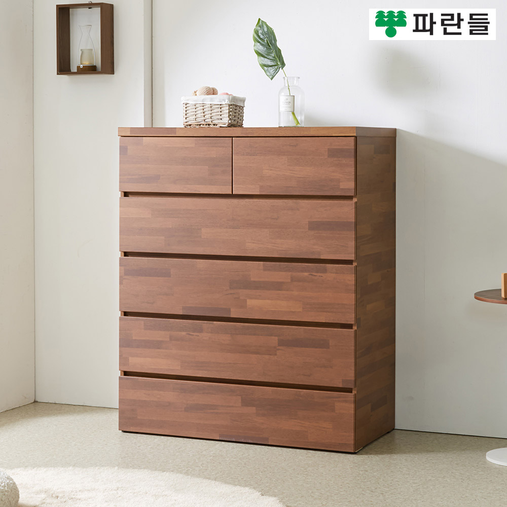 파란들가구 1000 속깊은 상2칸 5단서랍장 광폭서랍장 서랍옷장 - 상세 이미지 5