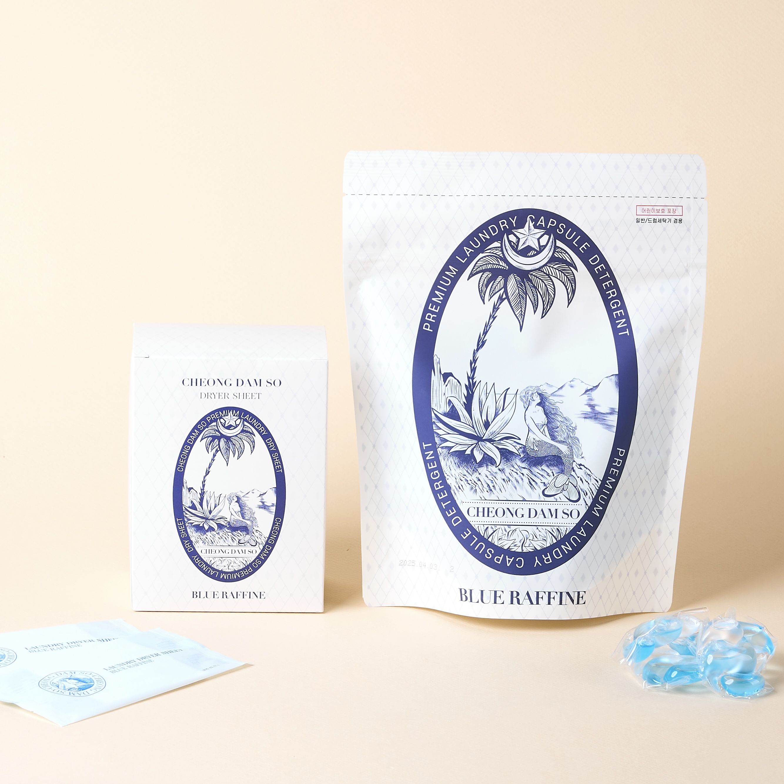 [향기부스트] 청담소 런드리 캡슐세제 & 드라이시트 SET