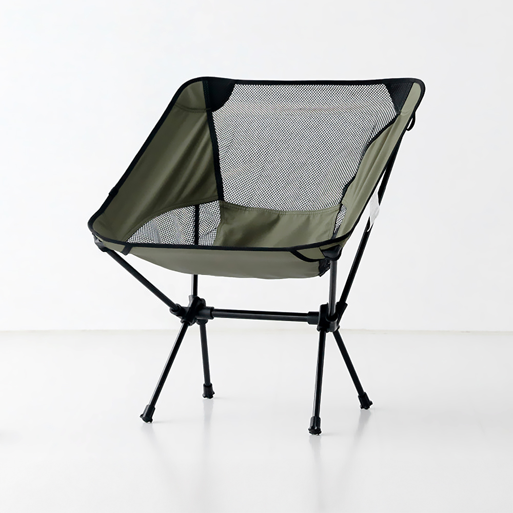 캠폴 캠핑 접이식의자 52x52x65cm, 카키 2982.3387, 1개 - 메인 이미지