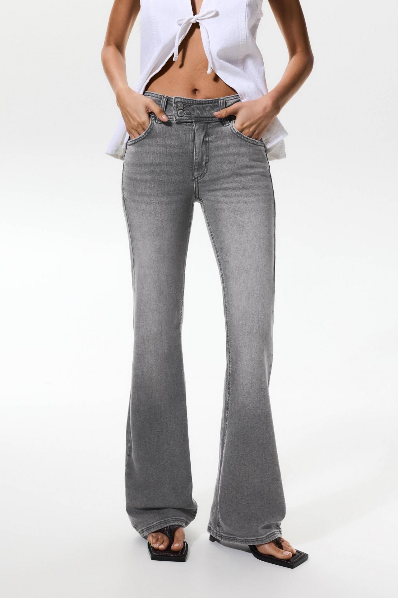 풀앤베어 로우라이즈 부츠컷 진 7683/302 GREY MARL