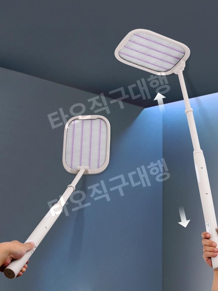 접이식 전기모기채 해충 캠핑 전자 퇴치 벌레 파리채 충전식 벌레퇴치 전기채 - 상품 이미지