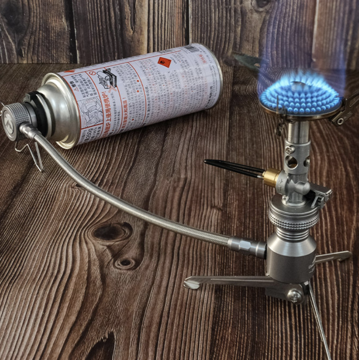 캠핑문 CB캔 스탠드 호스형 부탄가스 변환 어댑터 Z-23-VC