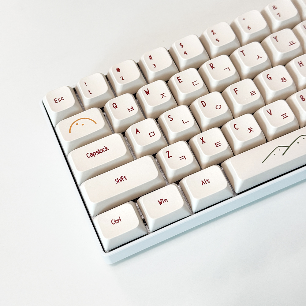 낙서 키캡 한글각인 그래피티 두들 귀여운 XDA PBT 키캡 기계식 키보드 커스텀 이미지 7